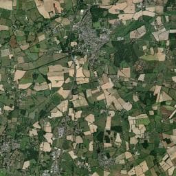 Vue aérienne des environs de Aire de Camping-Cars de Nozay