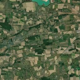 Vue aérienne des environs de Aire de service du Bourg - Freigné