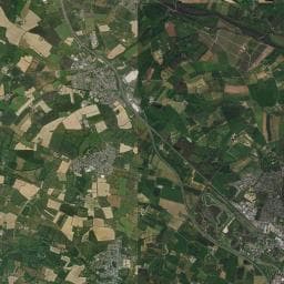 Vue aérienne des environs de Aire d'accueil de camping-car de Montreuil-Juigné