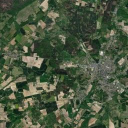 Vue aérienne des environs de Camping municipal - Le Pont des Fées