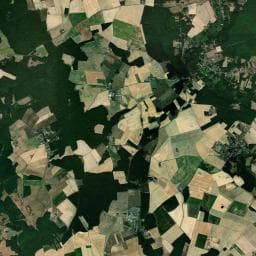 Vue aérienne des environs de Le Domaine de Dugny