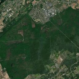 Vue aérienne des environs de Camping municipal de Cellettes
