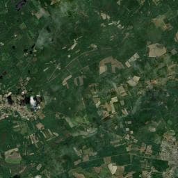 Vue aérienne des environs de Aire Camping car La Ferté Beauharnais