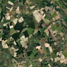 Vue aérienne des environs de Aire stationnement – GAEC des Doucets