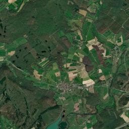 Vue aérienne des environs de Camping municipal d'autrey le vay