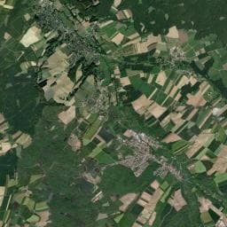 Vue aérienne des environs de Camping les Lupins