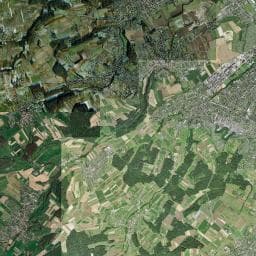 Vue aérienne des environs de Forsthaus Birlibänz