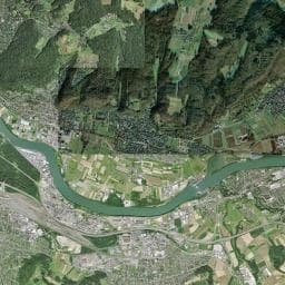 Vue aérienne des environs de Waldhütte im Kaiser