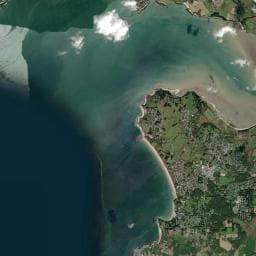 Vue aérienne des environs de Camping de Kerfalher ACCCF