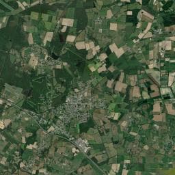 Vue aérienne des environs de Camping les Platanes