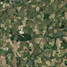Vue aérienne des environs de Aire de camping-car à Mésanger (2)