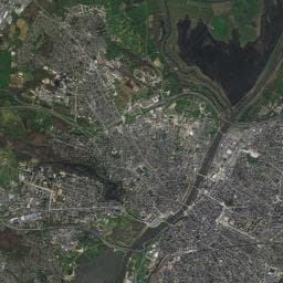 Vue aérienne des environs de Aire de camping-car à Avrillé