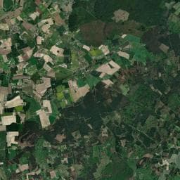 Vue aérienne des environs de Aire de Camping-car Le Guédeniau