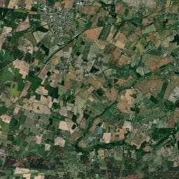 Vue aérienne des environs de Aire de camping-cars de Noyant