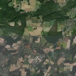 Vue aérienne des environs de Aire de camping-car à Monnaie