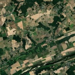 Vue aérienne des environs de Parc Val de Loire