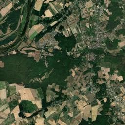 Vue aérienne des environs de Aire Domaine du Vivier - Monthou-sur-Bievre