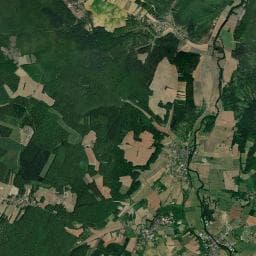 Vue aérienne des environs de Camping Municipal Le Pâtis