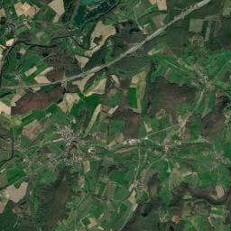 Vue aérienne des environs de Camping le Val de Bonnal