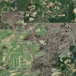 Vue aérienne des environs de Cabane forestière les Ronds Prérats