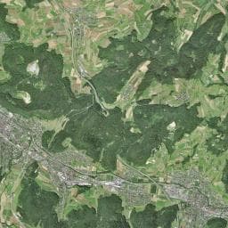 Vue aérienne des environs de Waldhütte Grammet
