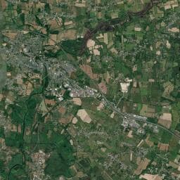 Vue aérienne des environs de Aire de camping-car à Besné