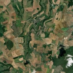 Vue aérienne des environs de Résurgence du Ru Blanc