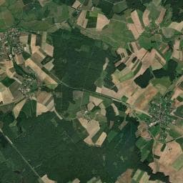 Vue aérienne des environs de Aire de camping-cars Velesmes-Echevanne