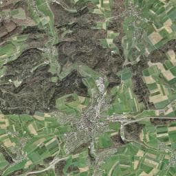 Vue aérienne des environs de Cabane forestière la Perche