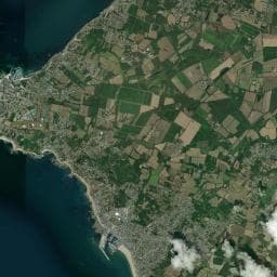 Vue aérienne des environs de Camping du Petit Bois