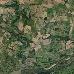 Vue aérienne des environs de Aire Parking de La Loire - Oudon