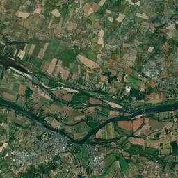 Vue aérienne des environs de Camping Escale de Loire