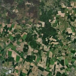 Vue aérienne des environs de Camping de l'Étang