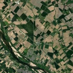 Vue aérienne des environs de Les Voiles d’Anjou