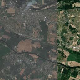 Vue aérienne des environs de Camping de Montlouis-sur-Loire