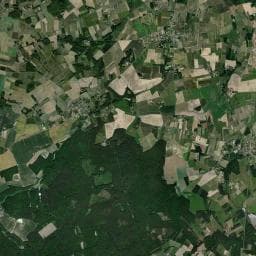 Vue aérienne des environs de Camping à Oisly