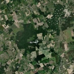 Vue aérienne des environs de Camping Le Gué