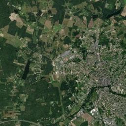 Vue aérienne des environs de Camping de Tournefeuille