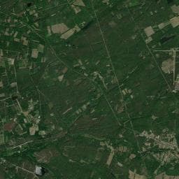 Vue aérienne des environs de Camping municipal des Pins