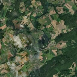 Vue aérienne des environs de Camping l'Esplanade