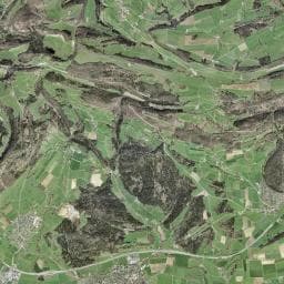 Vue aérienne des environs de Cabane des Chênes