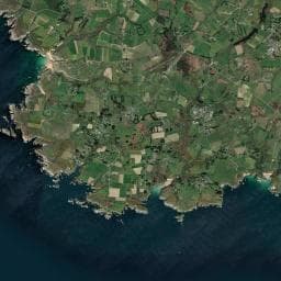 Vue aérienne des environs de Camping Le Kernest