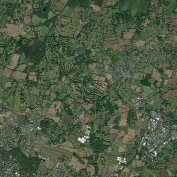 Vue aérienne des environs de Les Chalands Fleuris