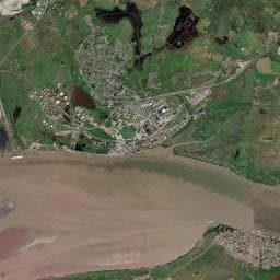 Vue aérienne des environs de Camping l'Estuaire