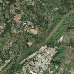 Vue aérienne des environs de Aire de camping-car à Mauves-sur-Loire
