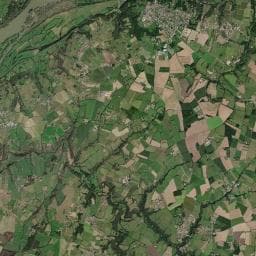 Vue aérienne des environs de Aire de camping-car Le Champalud