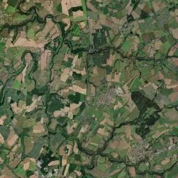 Vue aérienne des environs de Aire d'accueil de la Chapelle-Saint-Florent
