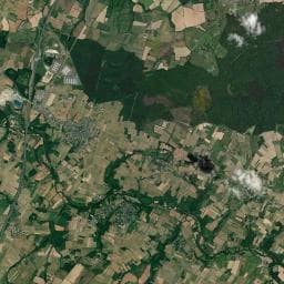 Vue aérienne des environs de AIRE DE STATIONNEMENT RABLAY SUR LAYON