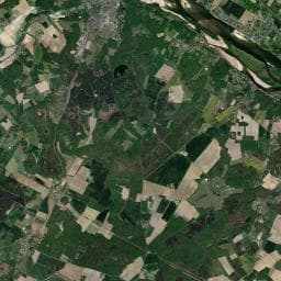 Vue aérienne des environs de Aire camping-cars de Saint-Clément-des-Levées