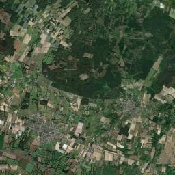 Vue aérienne des environs de Aire Camping-car Brain-sur-Allonnes